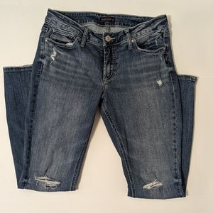 Silver Jeans Elyse Straight Leg Mid Rise Size 30